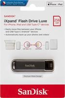 sandisk iXpand Luxe - USB-flashstation - 256 GB - USB-C / Lightning