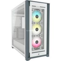 corsair iCUE 5000X RGB White - Midtowermodel - ATX - geen voeding - gehard glas - 3 x 120mm RGB fan - USB/Audio