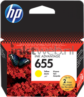 hewlettpackard Hewlett Packard HP Tintenpatrone Nr. 655 CZ112AE Gelb (ca. 600 Seiten)