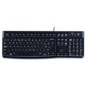Logitech - Office Keyboard, K120 Swiss, Black (920-002645)