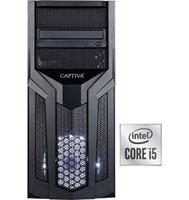 Captiva G7IG 20V2 PC-Set (Intel 10400F Core i5, GTX 1650, 16 GB RAM, 1000 GB HDD, 480 GB SSD, Luftkühlung)