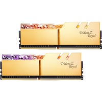G.Skill Trident Z Royal F4-2666C19D-64GTRG. Component voor: Pc/server, Intern geheugen: 64 GB, Geheugenlayout (modules x formaat): 2 x 32 GB, Intern geheugentype: DDR4, Kloksnelheid geheugen: 2666 MHz