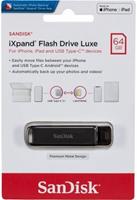 sandisk iXpand Luxe - USB-flashstation - 64 GB - USB-C / Lightning