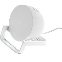 Belkin Wireless BOOST CHARGE 10W Stand mit Bluetooth Lautsprecher, weiß (AUF001vfWH)