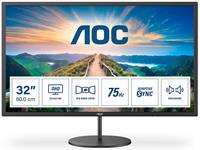 AOC V4 Q32V4 computer monitor 80 cm (31.5 ) 2560 x 1440 Pixels 2K Ultra HD LED Zwart