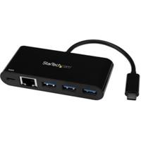 StarTech USB-C to Ethernet Adapter with 3-Port USB 3.0 Hub and Power Delivery