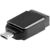 Verbatim Nano Store N GO USB-stick smartphone/tablet Zwart 16 GB USB 2.0, Micro-USB 2.0