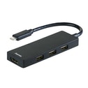 Hama | USB-Type-C Hub 1: 3, USB-A 2.0 HDMI | Bus Powered Multi USB Port