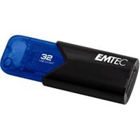 Emtec B110 Click Easy 3.2 USB flash drive 32 GB USB Type-A 3.2 Gen 2 (3.1 Gen 2) Zwart, Blauw