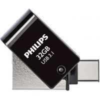 Philips 2 in 1 Black 32GB OTG USB C + USB 3.1
