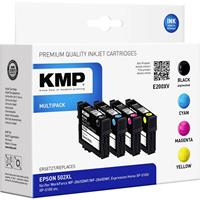 KMP Inkt combipack vervangt Epson Epson 502XL Compatibel Combipack Zwart, Cyaan, Magenta, Geel E196XV 1646,4005