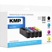 KMP Tinte Kombi-Pack ersetzt HP HP 913A Kompatibel Kombi-Pack Schwarz, Cyan, Magenta, Gelb H164V 175