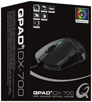 QPAD DX700 muis Ambidextrous USB Type-A Optisch 16000 DPI