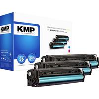 KMP H-T189CMY Toner Combipack vervangt HP HP 312A (CF381A, CF383A, CF382A) Cyaan, Magenta, Geel Compatibel Toner multipack