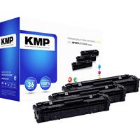 KMP H-T215VX Toner Kombi-Pack ersetzt HP HP 201X (CF401X, CF403X, CF402X) Cyan, Magenta, Gelb Kompat
