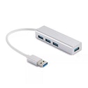 Sandberg External 4-Port USB 3.0 Pocket Hub Aluminium USB Powered 5 Year Warranty