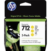 HP Tintenpatrone 3ED79A 712 29ml gelb 3 St./Pack - Original