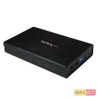 StarTech 3,5in zwarte USB 3.0 externe SATA III harde-schijfbehuizing met UASP voor SATA 6 Gbps draagbare externe HDD