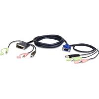 Aten 2L-7DX2U kabeladapter/verloopstukje HDB-15 Male, USB A, Mini Stereo Jack DVI-I (Single Link), U