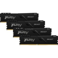 kingston FURY Beast - DDR4 - pakket - 32 GB: 4 x 8 GB - DIMM 288-PIN - 2666 MHz PC4-21300 - CL16