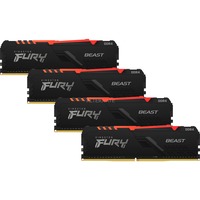 KINGSTON FURY Beast RGB - DDR4 - pakket - 32 GB: 4 x 8 GB - DIMM