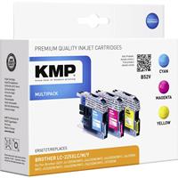 KMP Tinte ersetzt Brother LC-225XLC, LC-225XLM, LC-225XLY Kompatibel Kombi-Pack Cyan, Magenta, Gelb