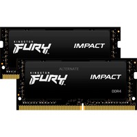 kingston FURY Impact - DDR3L - pakket - 8 GB: 2 x 4 GB - SO DIMM 204-PIN - 1600 MHz PC3L-12800 - CL9