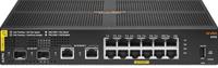 Hewlett-Packard Enterprise HPE Aruba 6100 12G PoE 139W lüfterlos/fanless Switch L3 managed + 2x1/10 Gigabit SFP+ + 2x 1000Base-T Rackmount (JL679A)