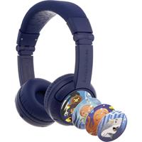 onanoff BuddyPhones On Ear headset Bluetooth, Kabel Kinderen Donkerblauw Volumebegrenzing, Vouwbaar, Headset