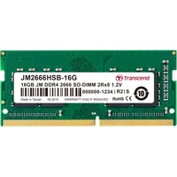 TRANSCEND JM2666HSB-16G - Geheugen - DDR4 (SO-DIMM) - 16 GB: 1 x 16