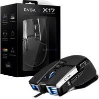EVGA X17 muis Ambidextrous USB Type-A Optisch 16000 DPI