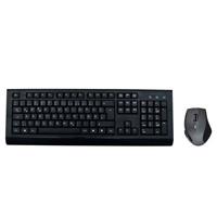 MediaRange Tastatur-Maus-Set MROS104, kabellos (USB-Funk), Taschenrechnerfunktion, schwarz