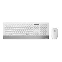 MediaRange Tastatur-Maus-Set MROS106, kabellos (USB-Funk), weiÃ, silber