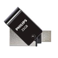 Philips FM32DA148B 2-in-1 - USB flash drive - 32 GB