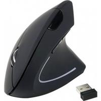 DIGITAL DATA EQUIP Ergonomic Maus wireless Links und Rechtshänder schwarz Maus