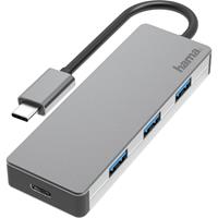 Hama 00200105 4 Port USB-C™ (USB 3.2 Gen 2) Multiport Hub Anthrazit
