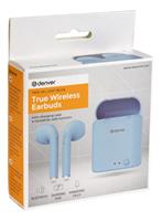 Denver TWE-46 Bluetooth, True Wireless HiFi Ear Free koptelefoon Lichtblauw