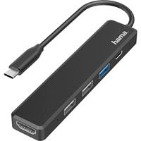 Hama 00200117 USB-C laptopdockingstation Geschikt voor merk: Universeel Incl. laadfunctie, USB-C Power Delivery