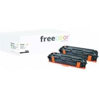 Freecolor Toner HP 125A black CB540AD Doppelpack kompatibel (1215K-2-FRC)