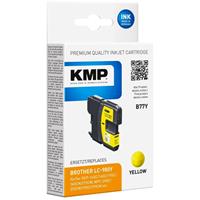 KMP B77Y - Geel - remanufactured - Inkt cartridge (alternative for: Brother LC980Y) - Inktpatroon Geel