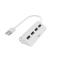 Hama »USB-Hub« Adapter USB Typ A zu USB 2.0 Mini-B, 15 cm, USB-Hub, 4 Ports, USB 2.0, 480 Mbit/s, Weiß
