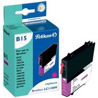 Pelikan Inktcartridge Magenta, 325 Pagina's Voor Brother - Oem: Lc1100m