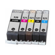 Canon Huismerk  PGI-520/CLI-521 Inktcartridges Multipack (2x zwart + 3 kleuren)