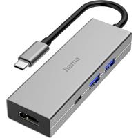 Hama Verteiler »USB-C Multiport-Adapter«, USB-C-Hub, Multiport, 4 Ports, 2x USB-A, USB-C, HDMI