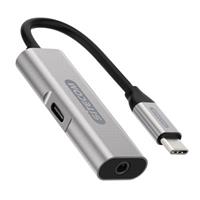 SITECOM USB C/3,5 mm Adapter CN-396 0,1 m silber