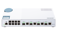 SYSTEMS QSW-M408-4C 8 port 1Gbps 4 port 10G SFP+/ NBASE-T Combo Web Management Switch (QSW - Qnap