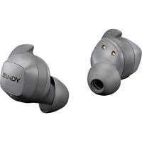 LINDY In Ear Kopfhörer Bluetooth Grau Lautstärkeregelung