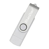 ShanDian High Speed Flash Drive 32GB - USB en USB-C Stick Geheugen Kaart - Wit