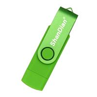 ShanDian High Speed Flash Drive 32GB - USB en USB-C Stick Geheugen Kaart - Groen