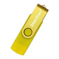ShanDian High Speed Flash Drive 4GB - USB en USB-C Stick Geheugen Kaart - Geel